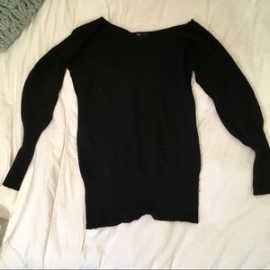 100% cashmere boat neck sweater